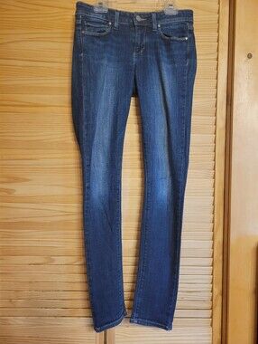 PAIGE Verdugo‎ ultr skinny Mid Rise Skinny Blue Denim Jeans womens size 25